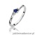 Pierścionek W346 Szafir 0,15ct białe złoto