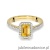 Pierścionek W403 Cytryn 0,60ct żółte złoto