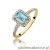 Pierścionek W403 Topaz 0,65ct żółte złoto