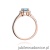 Pierścionek W422 Topaz 0,65ct różowe złoto