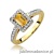 Pierścionek W422 Cytryn 0,60ct żółte złoto
