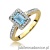 Pierścionek W422 Topaz 0,65ct żółte złoto