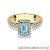 Pierścionek W422 Topaz 0,65ct żółte złoto