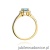 Pierścionek W422 Topaz 0,65ct żółte złoto