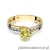 Pierścionek W106 Oliwin 0,60ct żółte złoto