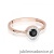 Pierścionek W0616 Czarny Diament 0,30ct różowe złoto