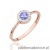 Pierścionek W0616 Tanzanit 0,35ct różowe złoto