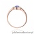Pierścionek W0616 Tanzanit 0,35ct różowe złoto