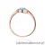 Pierścionek W0616 Topaz 0,25ct różowe złoto