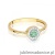 Pierścionek W0616 Szmaragd 0,30ct żółte złoto