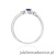 Pierścionek W0620 Szafir 0,15ct białe złoto