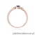 Pierścionek W0620 Szafir 0,15ct różowe złoto