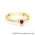 Pierścionek W0620 Rubin 0,15ct żółte złoto