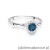 Pierścionek W0622 Topaz London Blue 0,50ct białe złoto