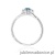 Pierścionek W0622 Topaz London Blue 0,50ct białe złoto