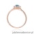 Pierścionek W0622 Topaz London Blue 0,50ct różowe złoto
