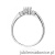 Pierścionek W0667 z diamentami białe złoto