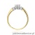 Pierścionek W0667 z diamentami żółte złoto