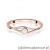 Pierścionek W0669 Diament różowe złoto