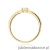 Pierścionek W0671 z diamentami żółte złoto