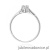Pierścionek W0672 Diament 0,18ct białe złoto