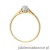 Pierścionek W0672 Diament 0,10ct żółte złoto