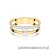 Pierścionek W0674 z diamentami żółte złoto