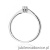 Pierścionek W0675 Diament białe złoto