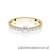 Pierścionek W0680 z diamentami żółte złoto