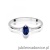 Pierścionek W0681 Szafir 0,30ct białe złoto
