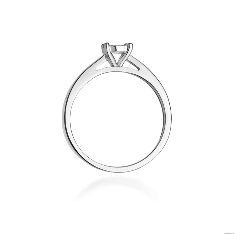 Pierścionek W0007 Diament Laboratoryjny 0,08ct białe złoto