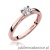 Pierścionek W0007 Diament Laboratoryjny 0,08ct różowe złoto