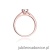 Pierścionek W0007 Diament Laboratoryjny 0,08ct różowe złoto