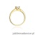 Pierścionek W0007 Diament Laboratoryjny 0,08ct żółte złoto