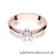 Pierścionek W0036 Diament Laboratoryjny 0,25ct różowe złoto