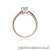 Pierścionek W0036 Diament Laboratoryjny 0,25ct różowe złoto