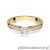 Pierścionek W0052 Diament Laboratoryjny 0,30ct żółte złoto