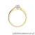 Pierścionek W0052 Diament Laboratoryjny 0,30ct żółte złoto