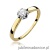 Pierścionek W0062 Diament Labolatoryjny 0,15ct żółte złoto