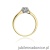 Pierścionek W0062 Diament Labolatoryjny 0,15ct żółte złoto