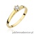Pierścionek W0222 Diament Laboratoryjny 0,15ct żółte złoto