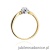 Pierścionek W0329 Diament Labolatoryjny 0,10ct żółte złoto