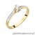 Pierścionek W0435 Diament Laboratoryjny 0,10ct żółte złoto