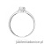 Pierścionek W0581 Diament Laboratoryjny 0,30ct białe złoto