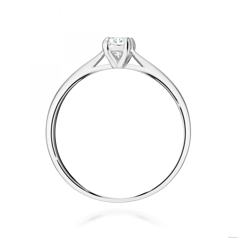 Pierścionek W0581 Diament Laboratoryjny 0,30ct białe złoto