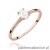 Pierścionek W0581 Diament Laboratoryjny 0,30ct różowe złoto