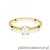 Pierścionek W0581 Diament Laboratoryjny 0,30ct żółte złoto