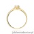 Pierścionek W0581 Diament Laboratoryjny 0,30ct żółte złoto