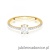 Pierścionek W0582 diament laboratoryjny 0,30ct żółte złoto