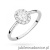 Pierścionek W0583 Diament Laboratoryjny 0,30ct białe złoto